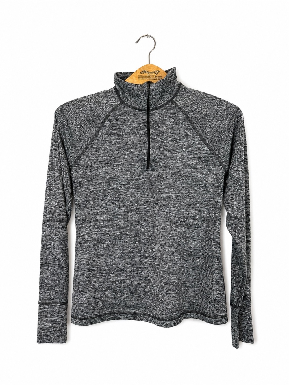 Ideology Gray 1/4 Zip Pullover Utility Jacket Size M Running Gym Sporty Atheltic